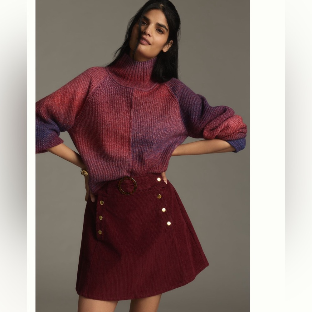 ANTHROPOLOGIE NWT OMBRE POPOVER TURTLENECK SWEATER ⚡️